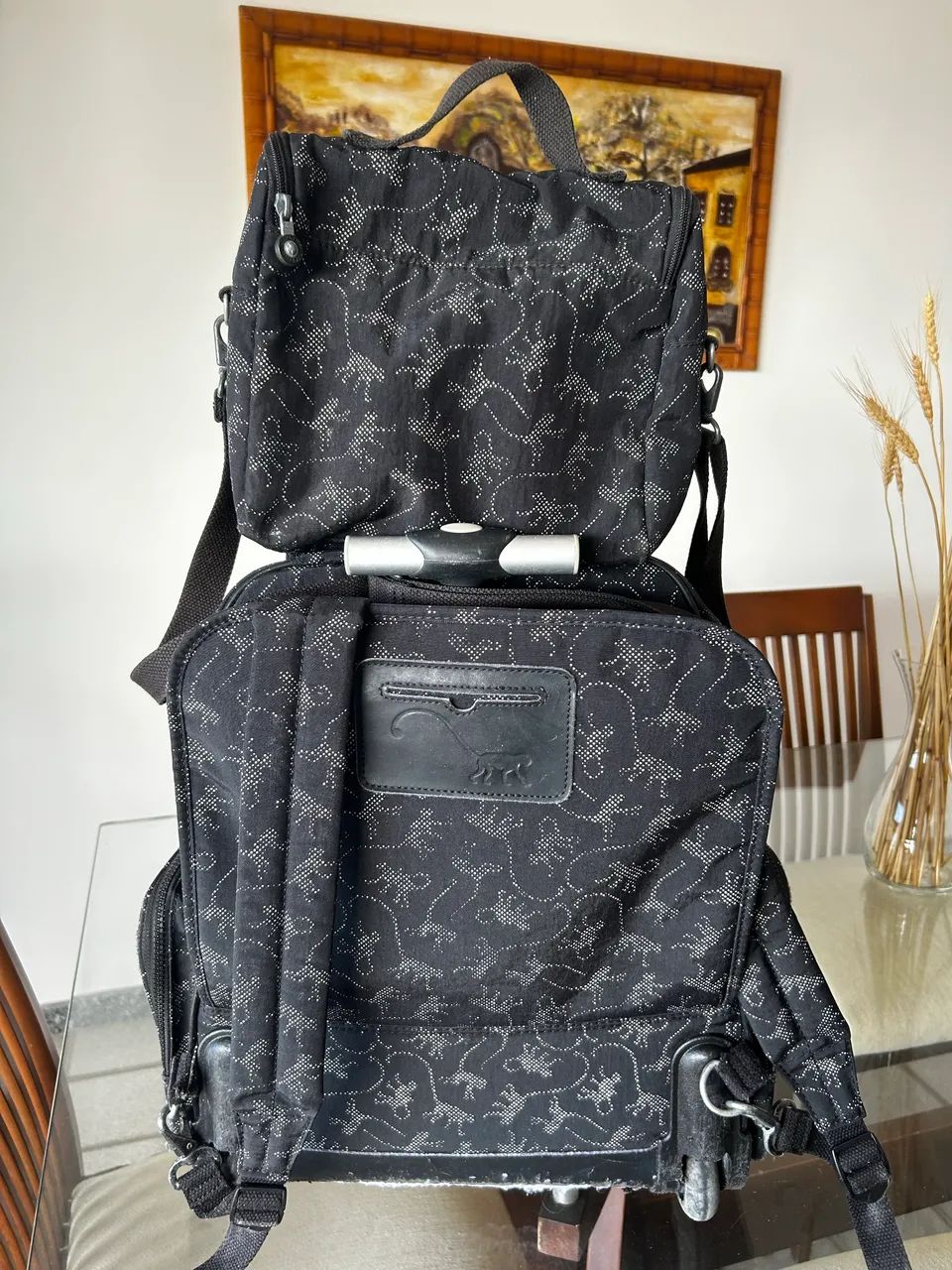 Mochila de rodinha kipling.