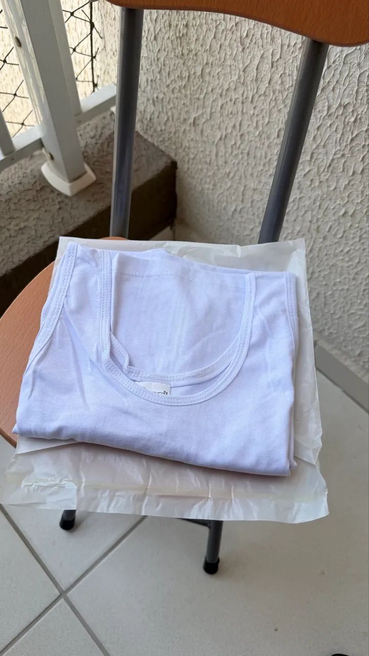 Camiseta branca M - Foto 2