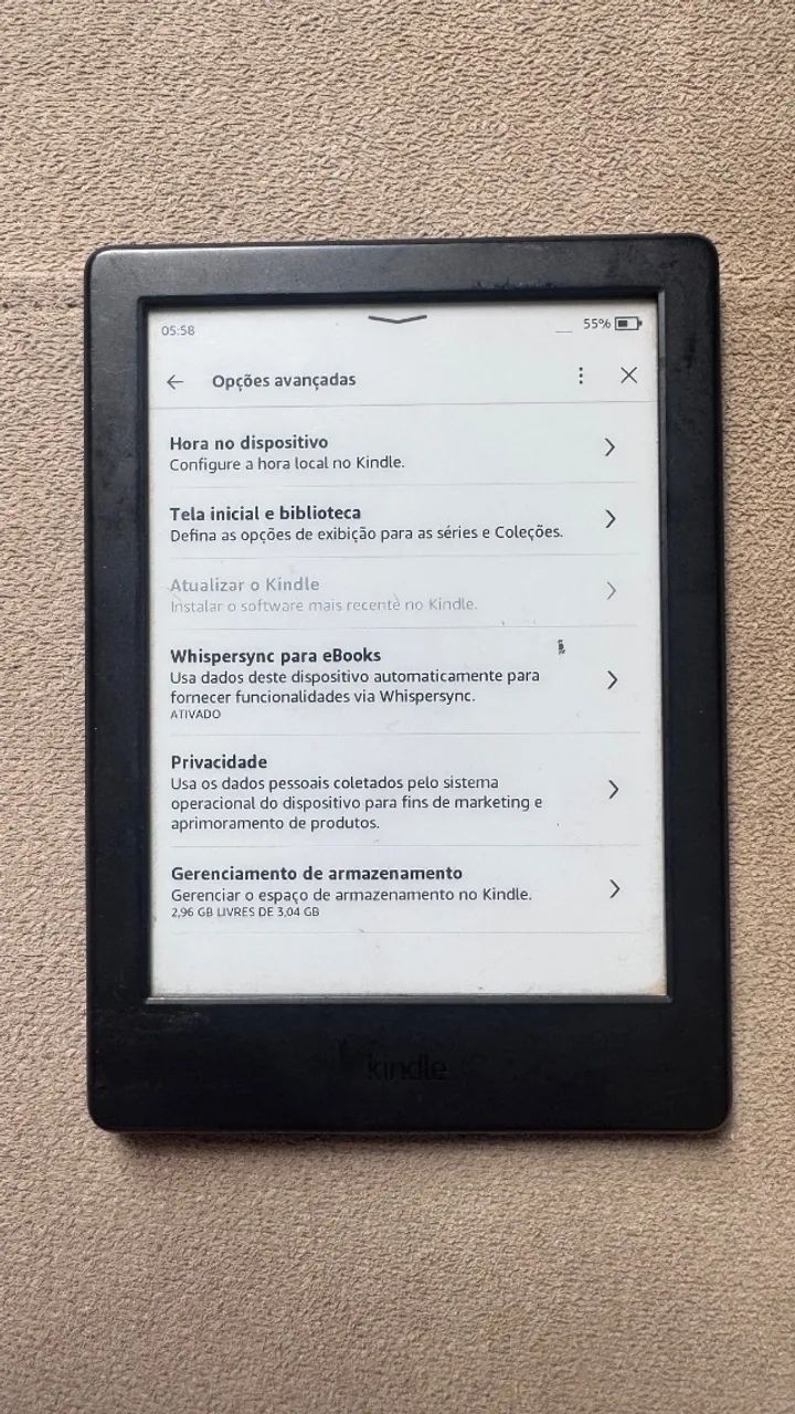 Kindle 8ª geração em ótimo estado + cabo - Foto 5