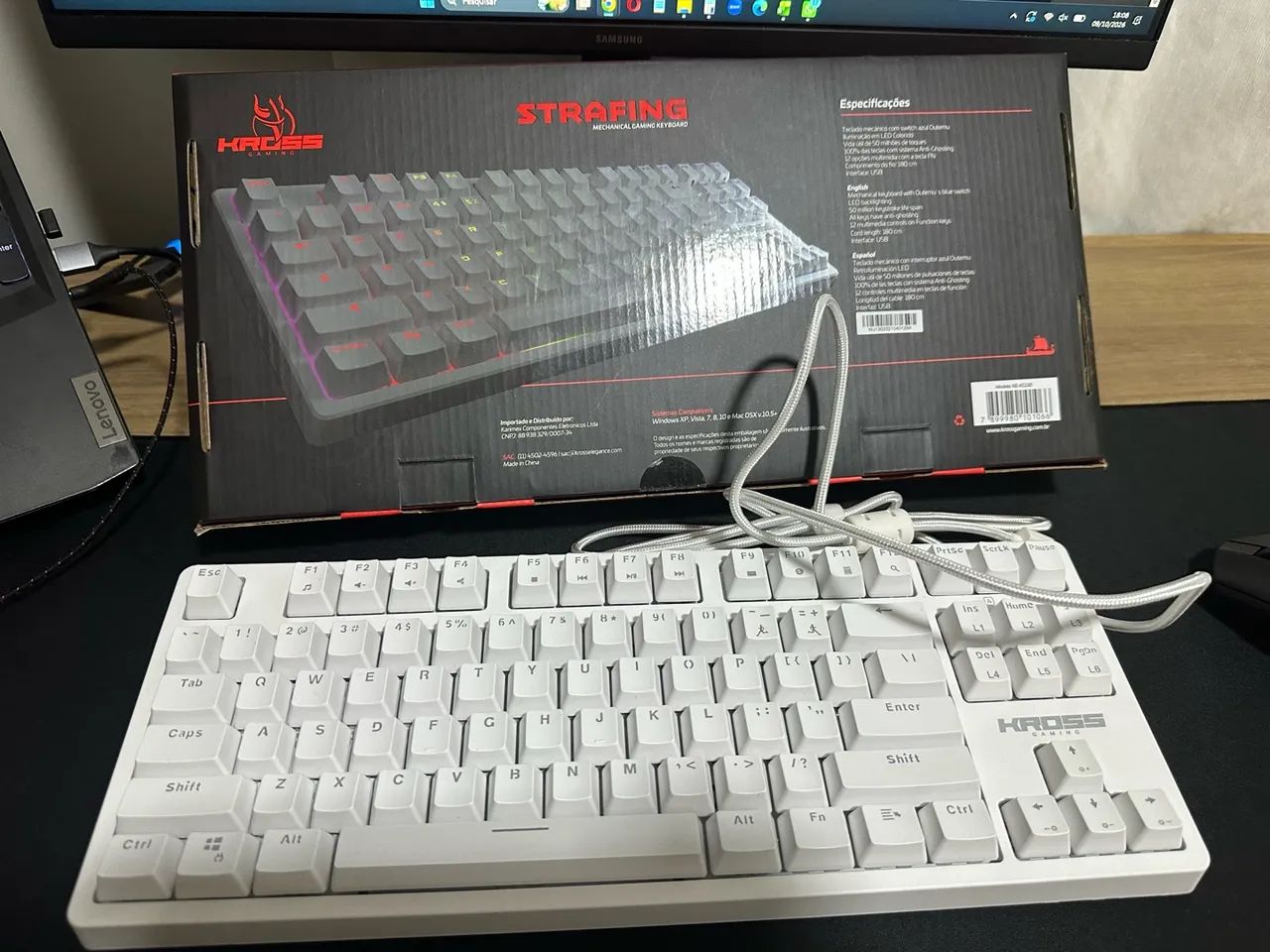 Teclado Mecânico Branco - Foto 3