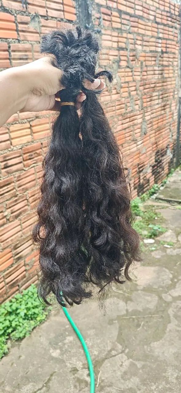 Cabelo Humano virgem cor preta