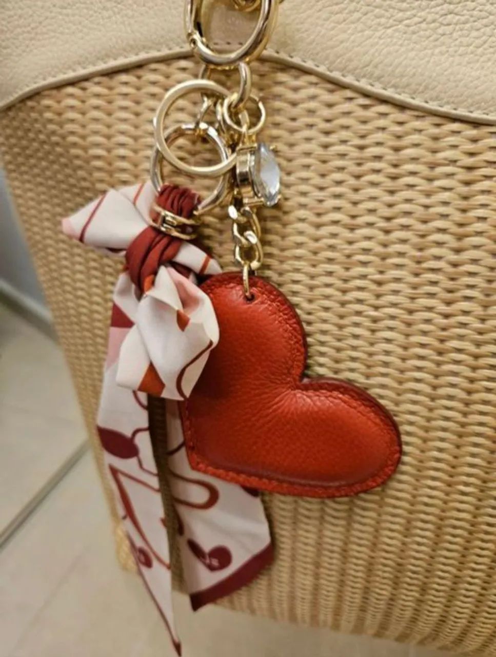 bolsa de ombro jorge bischoff palha bege - Foto 3
