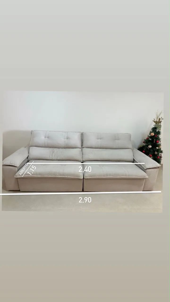 Sofá retratil - off white