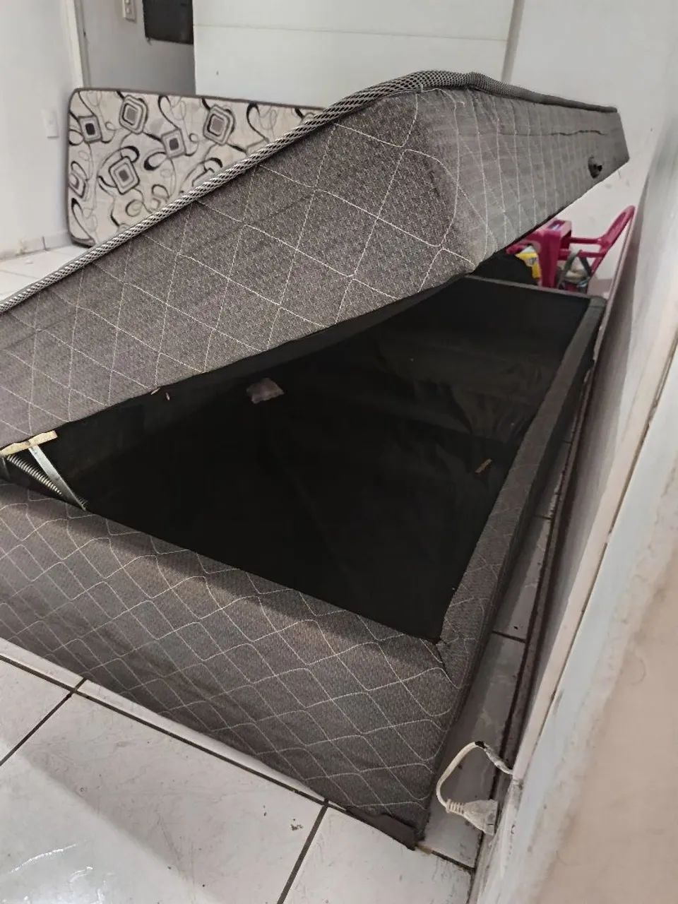 Cama box baú + cama auxiliar solteiro - Foto 2