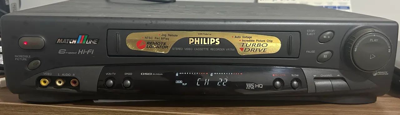 Vídeo cassete Philips 