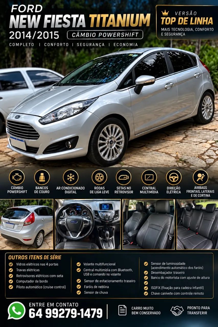 Ford Fiesta Fiesta TIT./TIT.Plus 1.6 16V Flex Aut. 2015
