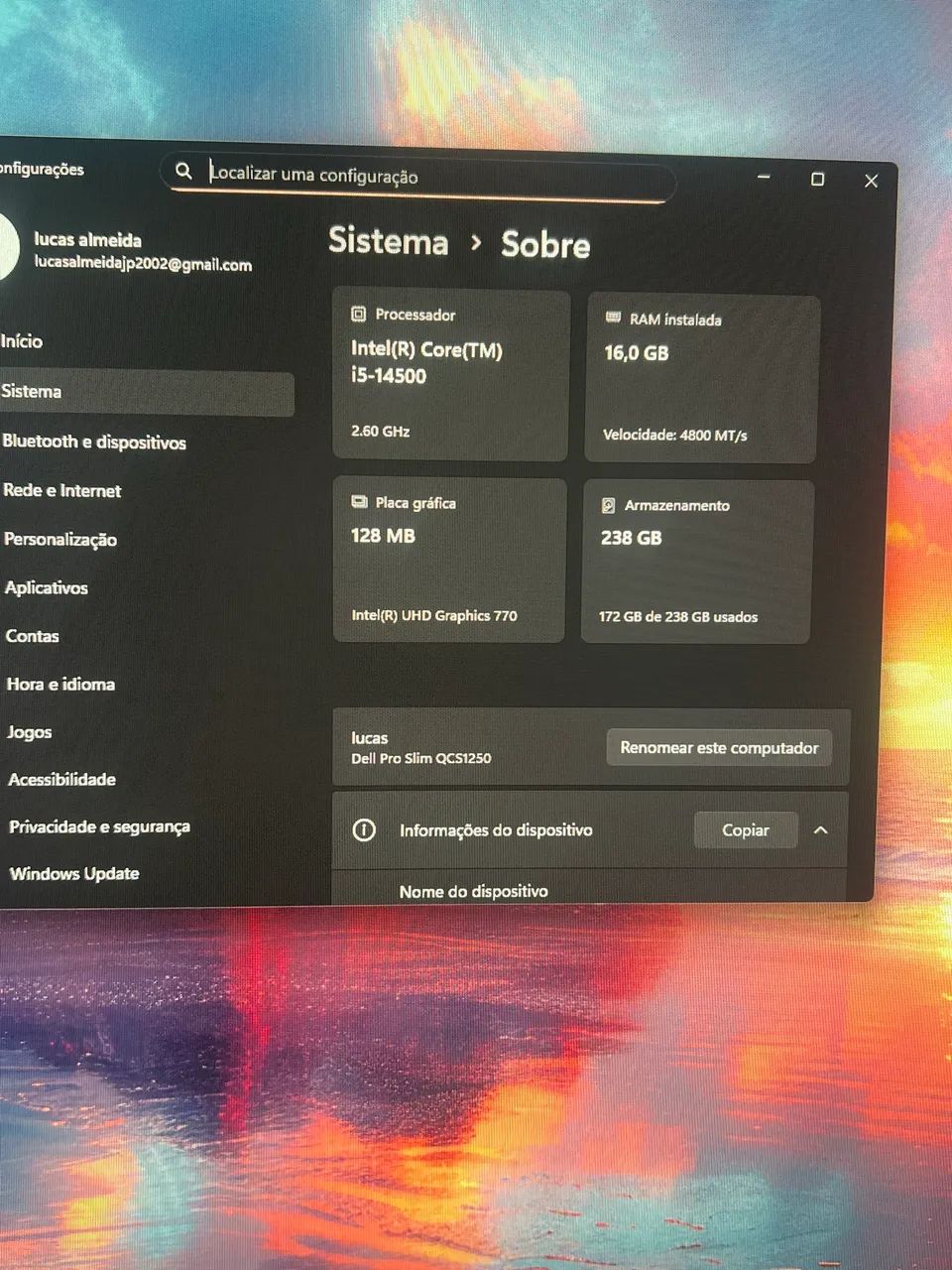 Setup profissional completo  - DELL VPRO