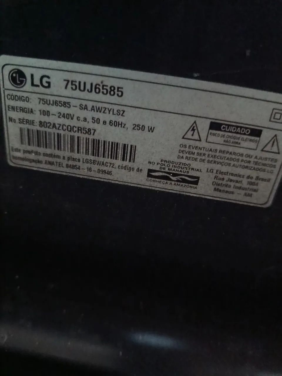 Vende-se televisão de 75 polegadas LG  - Foto 3