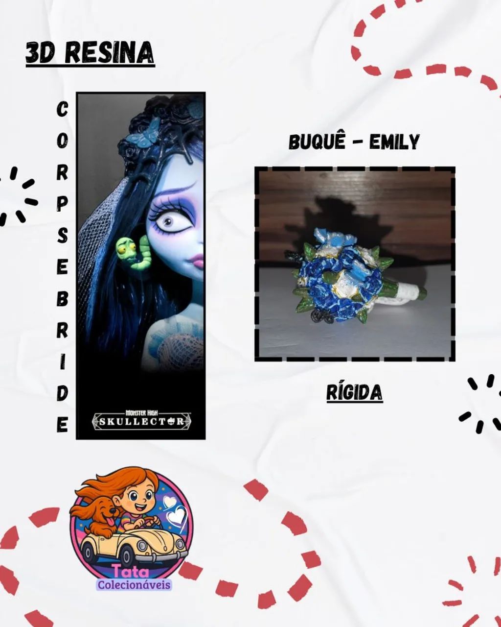 Buquê Emily - Corpse Bride 'Noiva Cadáver'