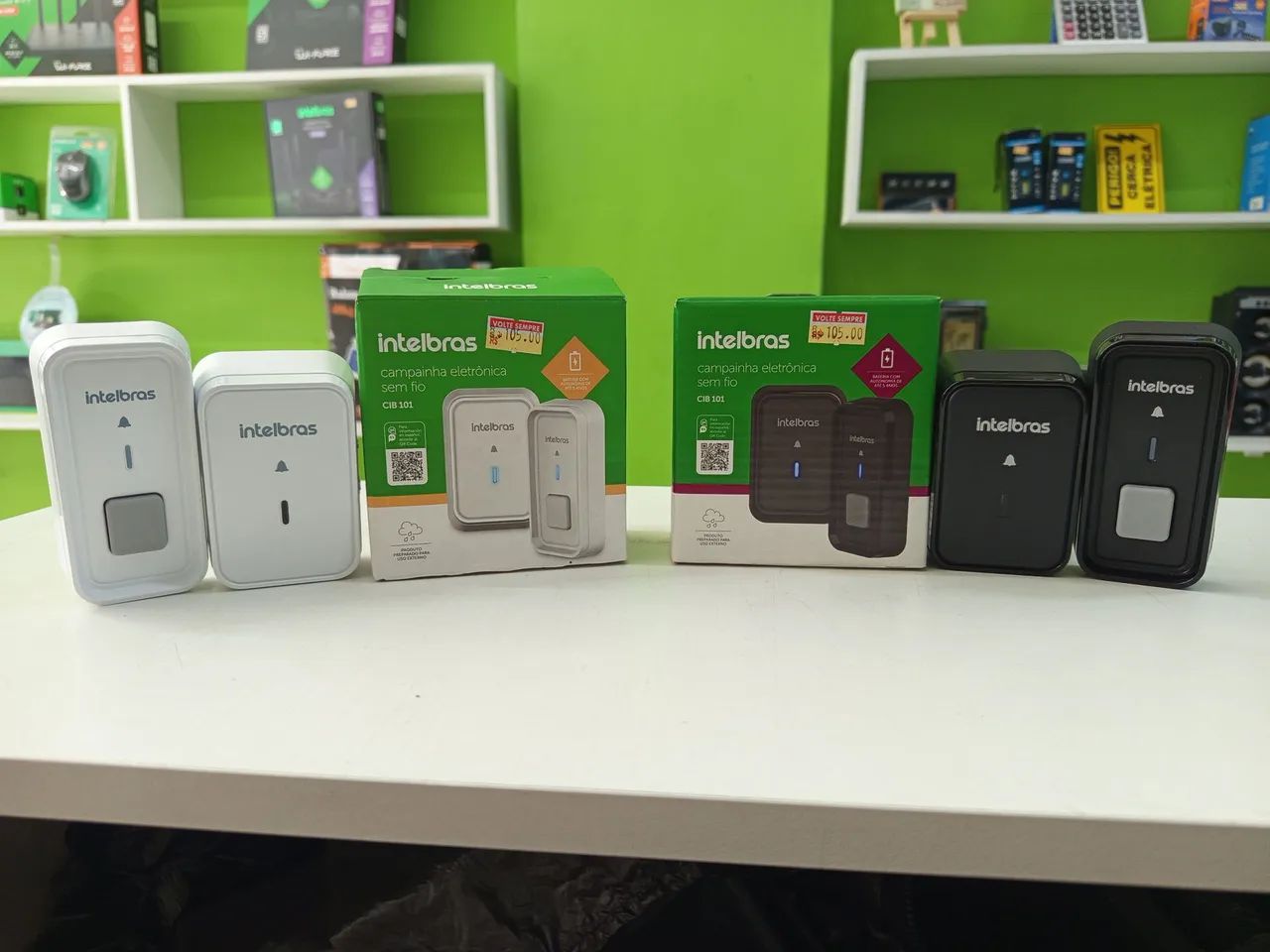 Campainha Intelbras eletrônica sem fio CIB101