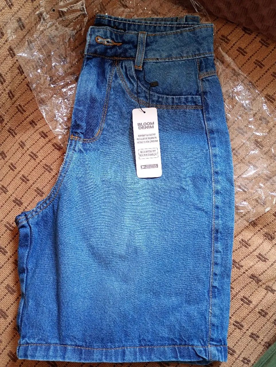 Bermuda jeans sem lycra em alta - Foto 4