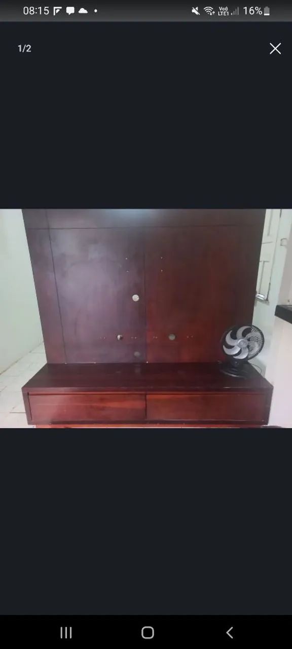 Vendo rake estante madeira pura 