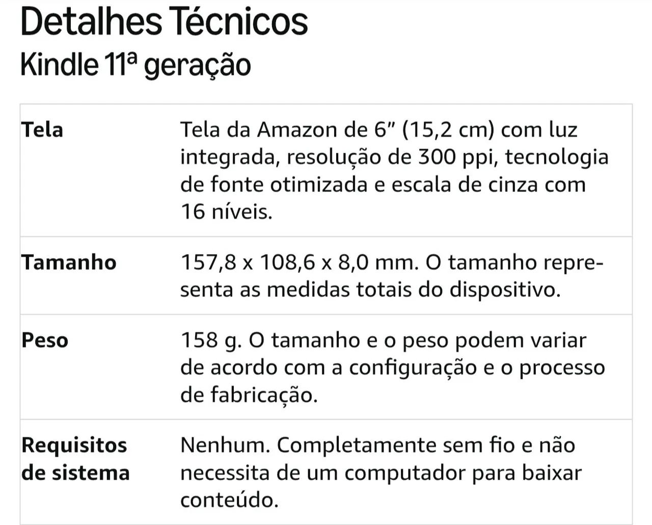 Kindle 11 geração  - Foto 5