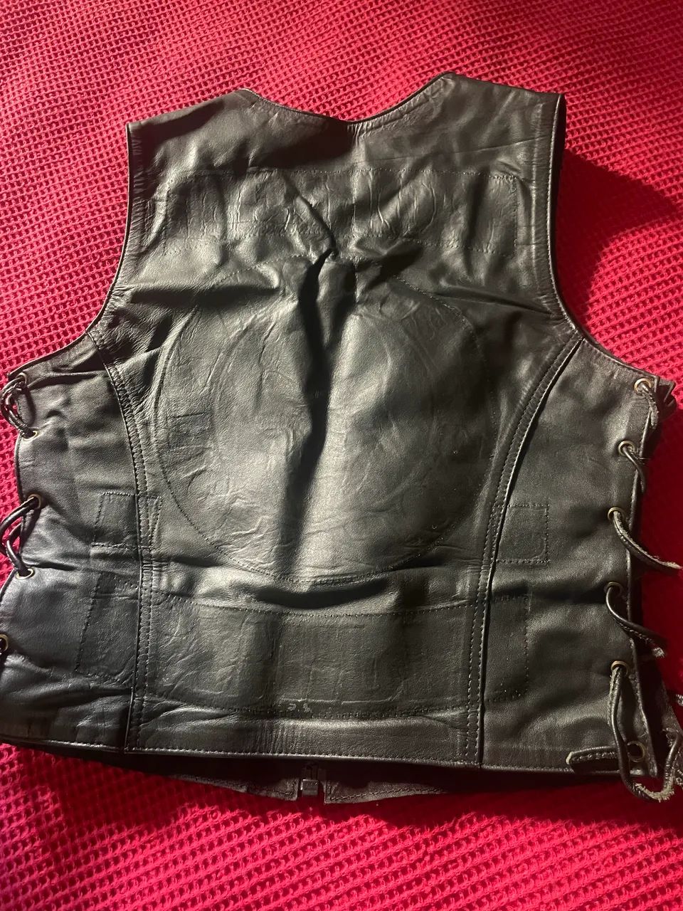 Colete feminino de couro  - Foto 2