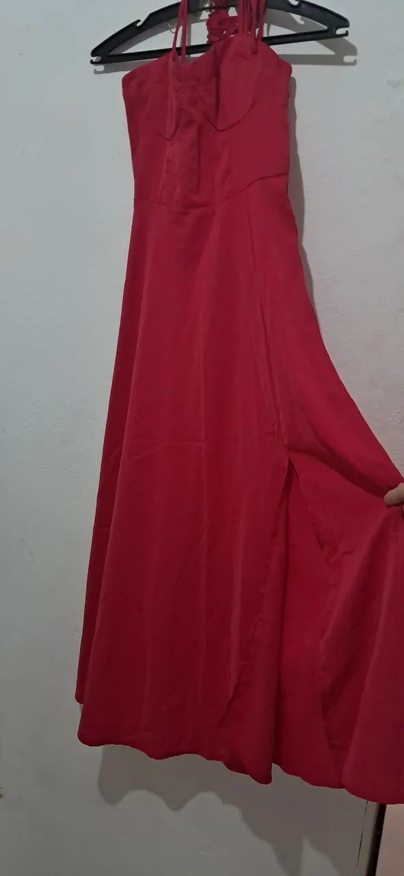 Vestido longo vermelho - Foto 3