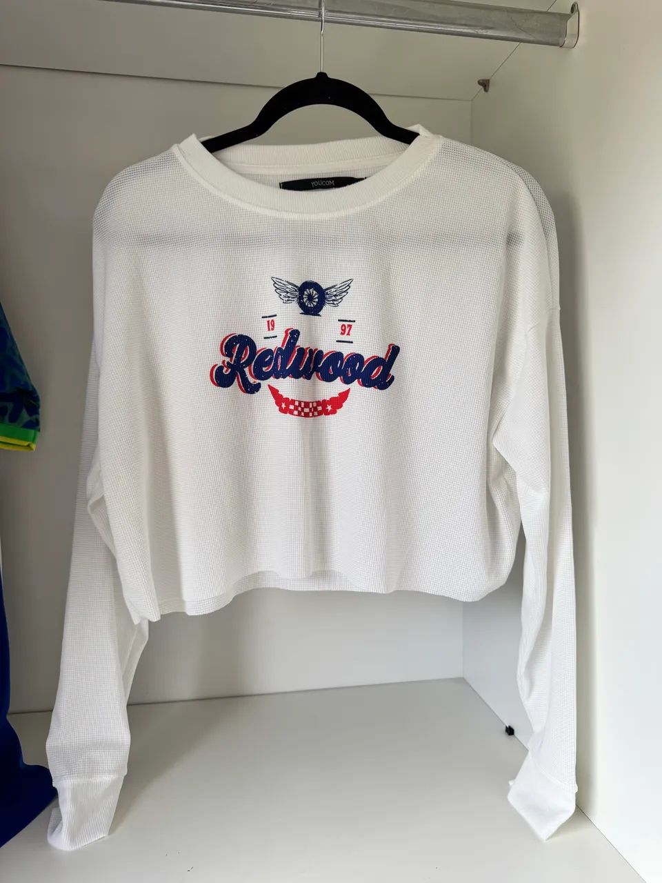 blusa cropped youcom branca