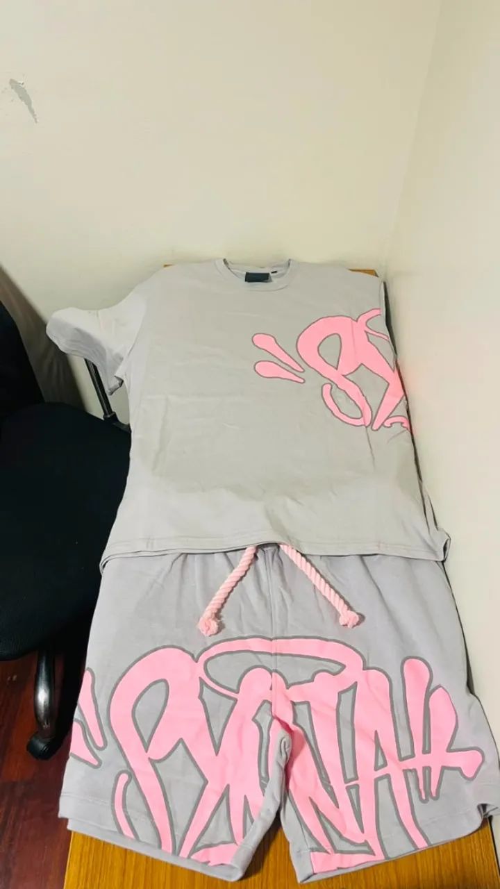 Conjunto Syna World Cinza e Rosa - Foto 5