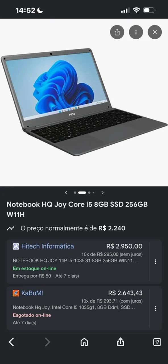 Notebook HQ novo . - Foto 2