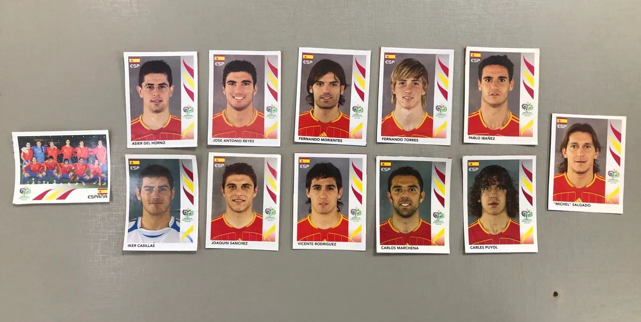 Figurinhas Copa 2006 Recortadas - Espanha
