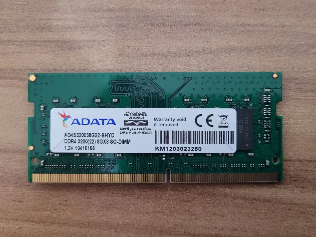 Memória Adata Note 8GB - DDR4 3200