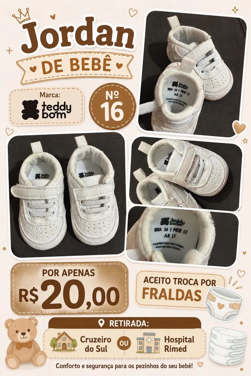 Sapatinhos de bebê  - Foto 3