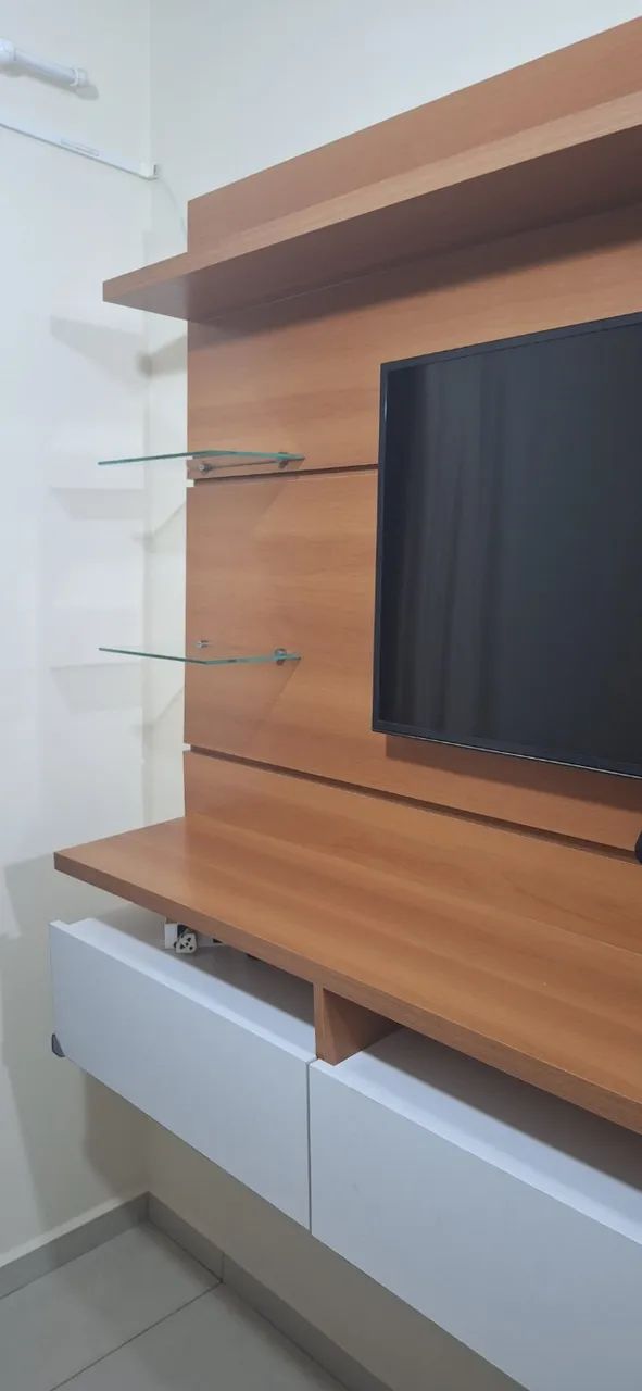 Painel rack para tv até 85 polegadas (2,00x1,50m) - Foto 2