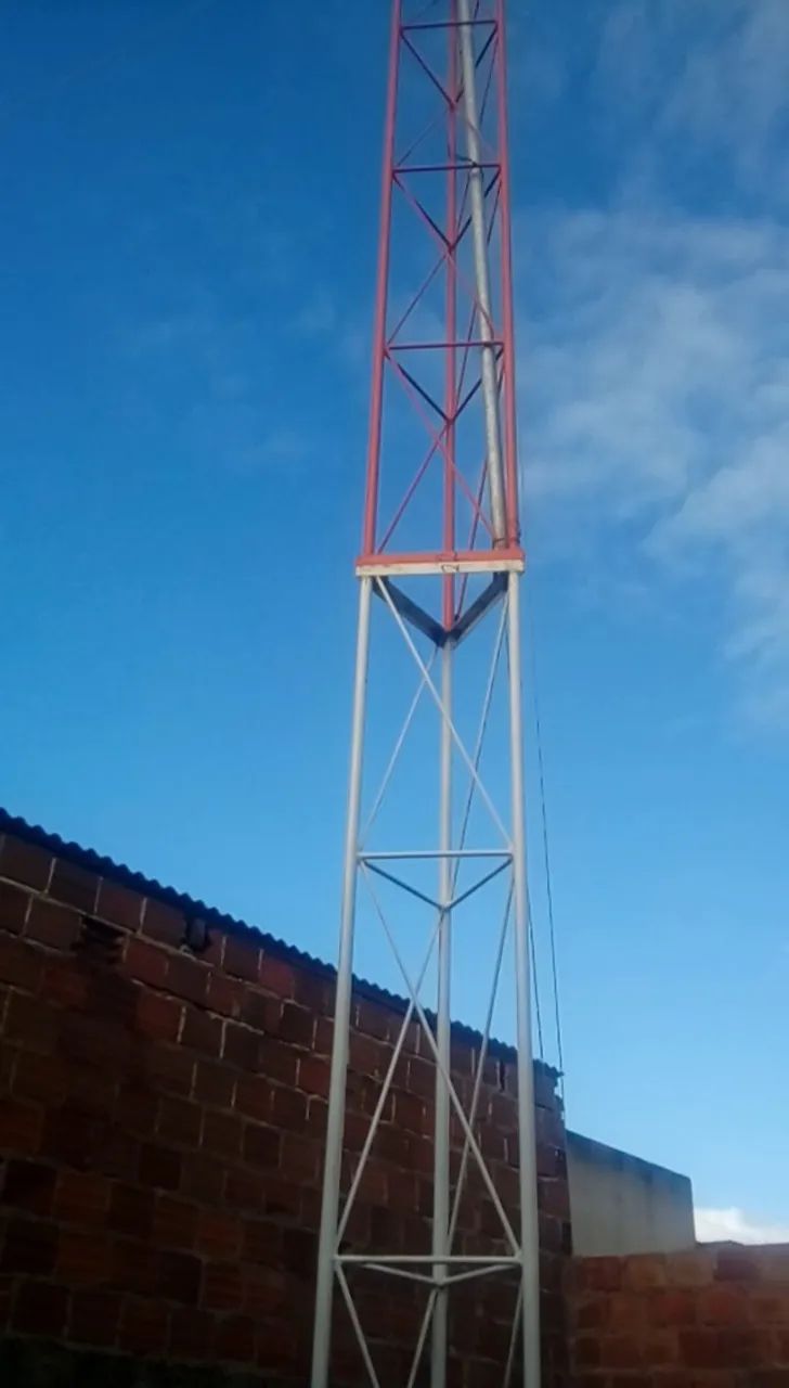 Torre de Ferro 12m - Internet, Rádio, Comunicação & Energia Solar! 