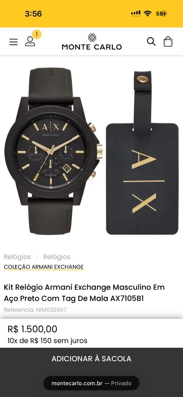 Relógio Armani Exchange 