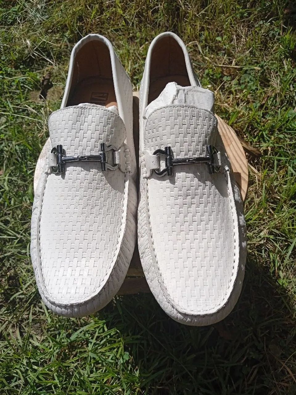 Sapato Mocassim Viggo masculino branco  - Foto 5