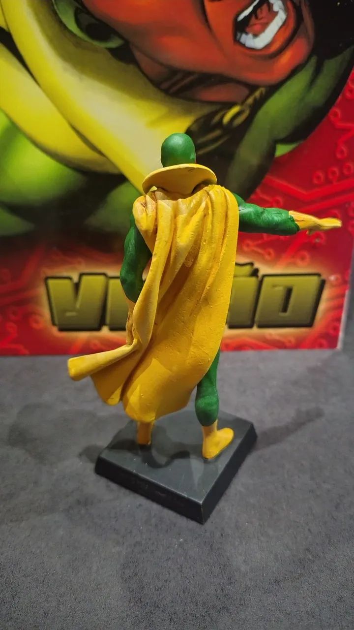 Miniatura Marvel Eaglemoss Visão (Vision) - Perfeito + Fasc. 48 e Embalagem - Foto 3