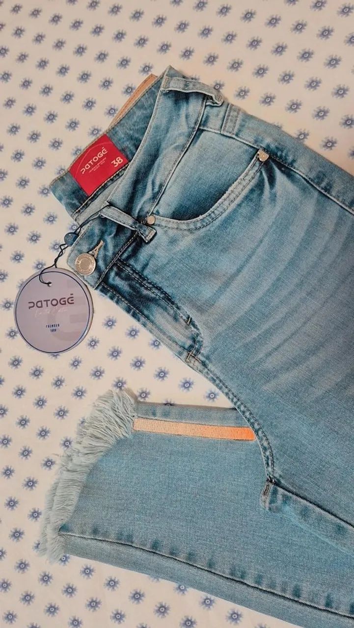 PATOGÊ NOVA COM ETIQUETA | JEANS ORIGINAL | 38 e 40 - Foto 4