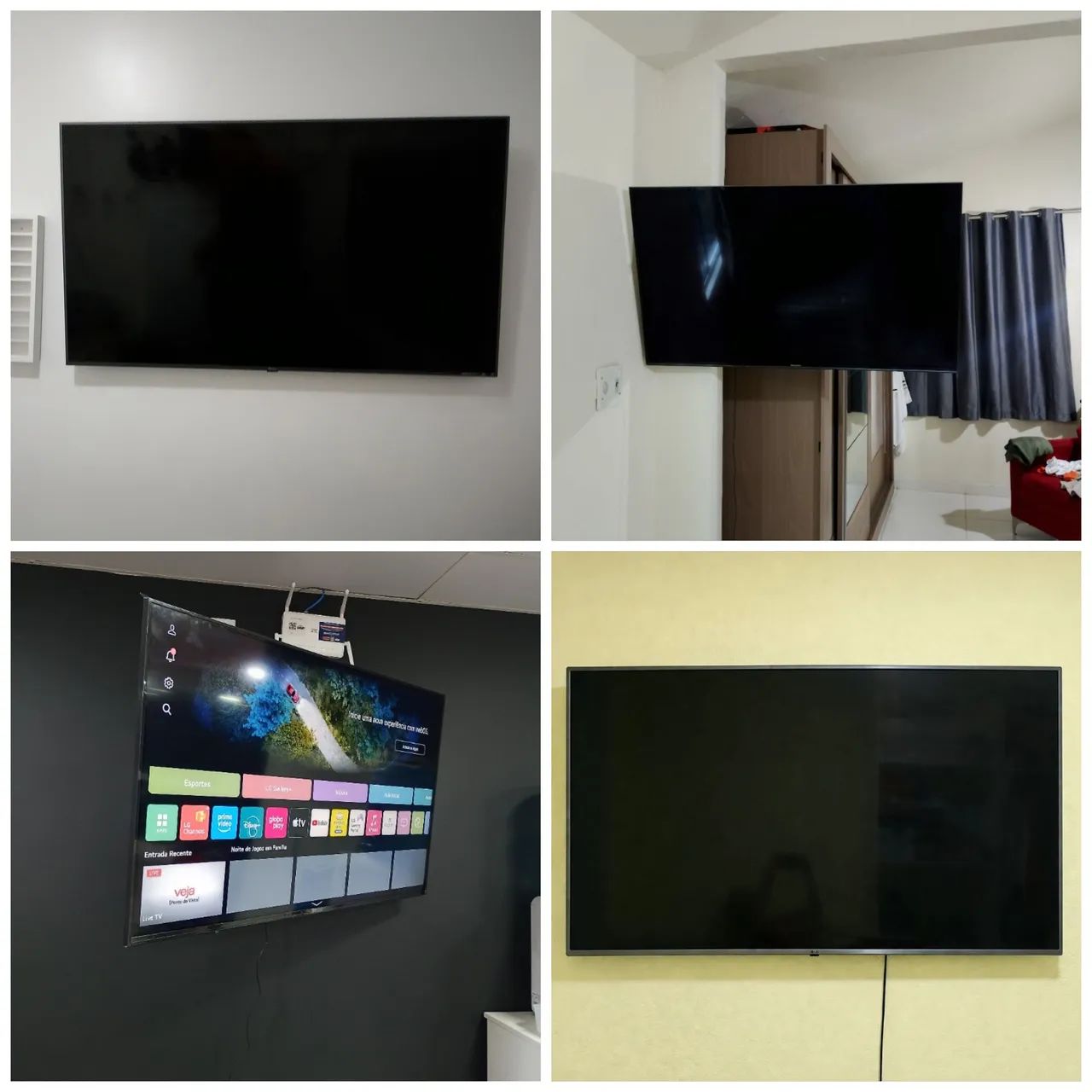 Instalação de Suporte de Tv, instalação de suporte de rede, prateleiras e painéis  - Foto 2