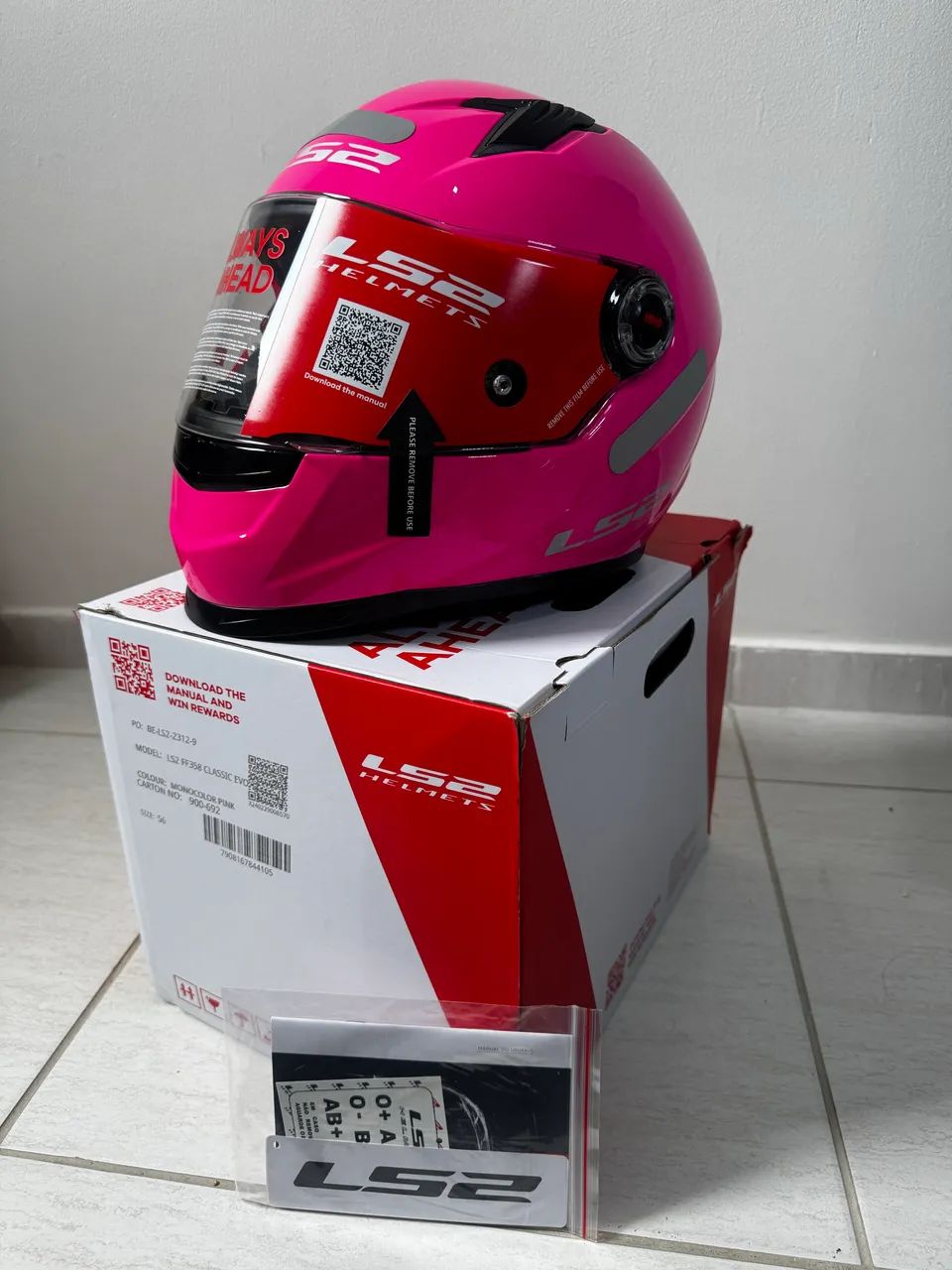 Capacete LS2 ROSA - 56 - Foto 4