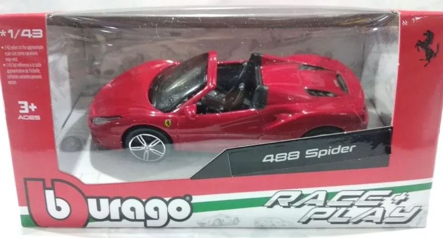 Miniatura ferrari 488 spider bburago 1:43 - Foto 2