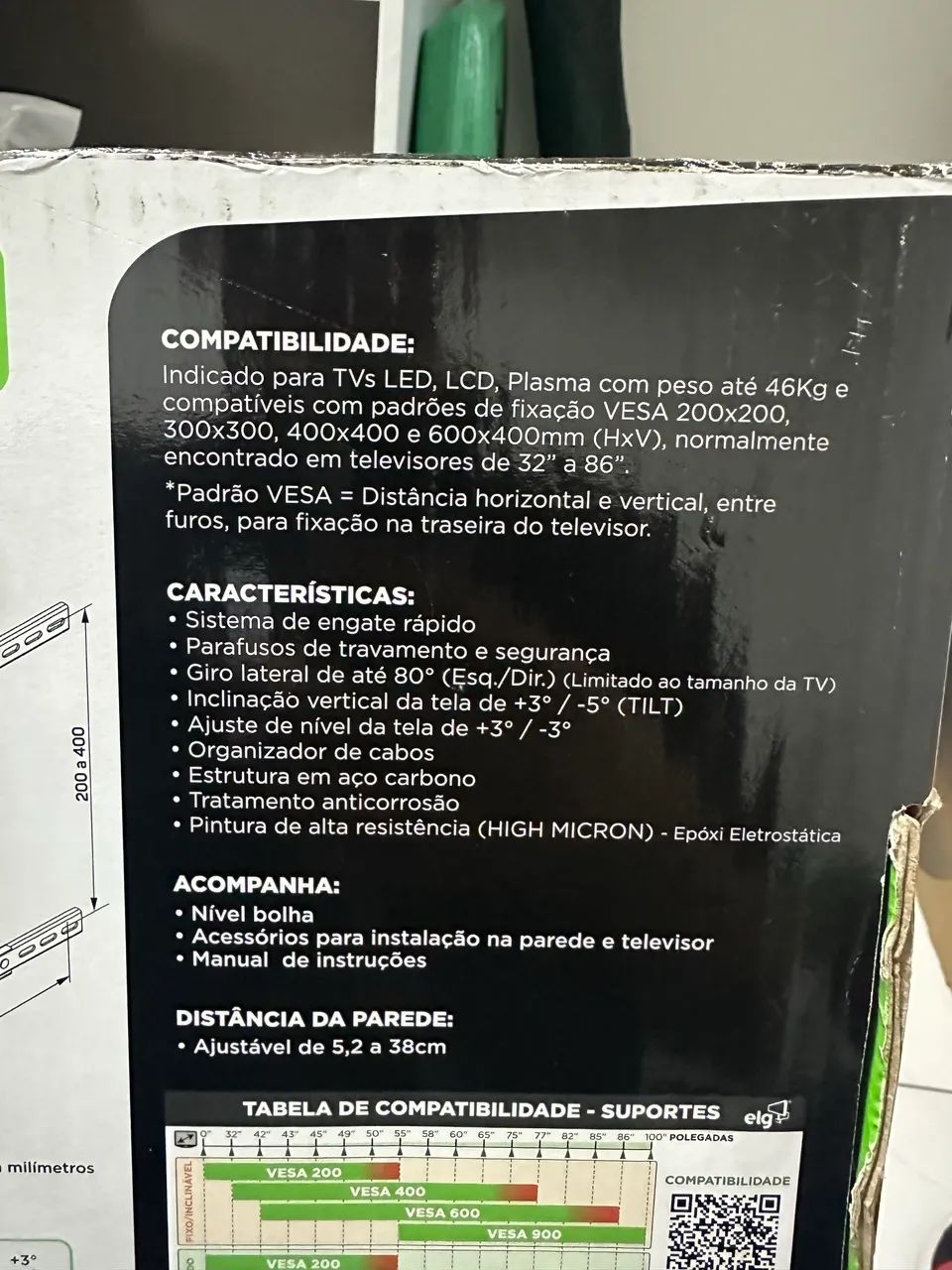 Suporte para TV de 32" a 86" polegadas - Foto 5