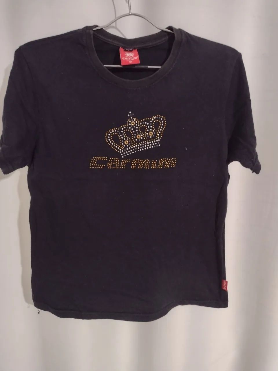 Camiseta baby look carmim