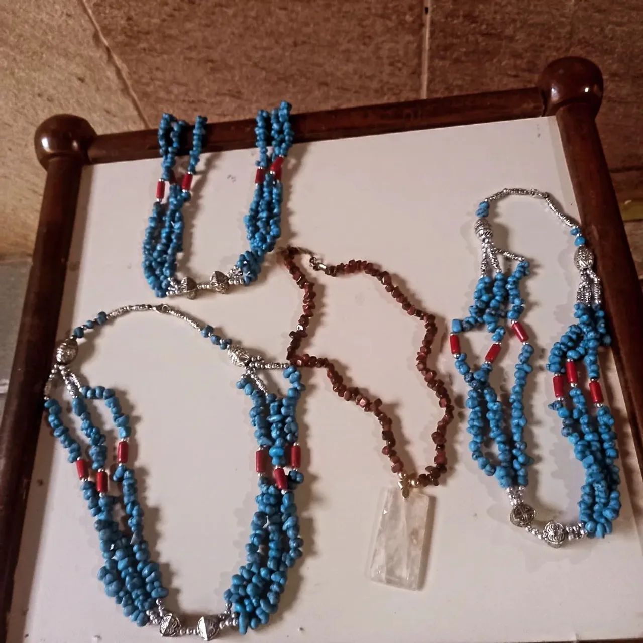 Colar cascalho turquesa - Foto 2