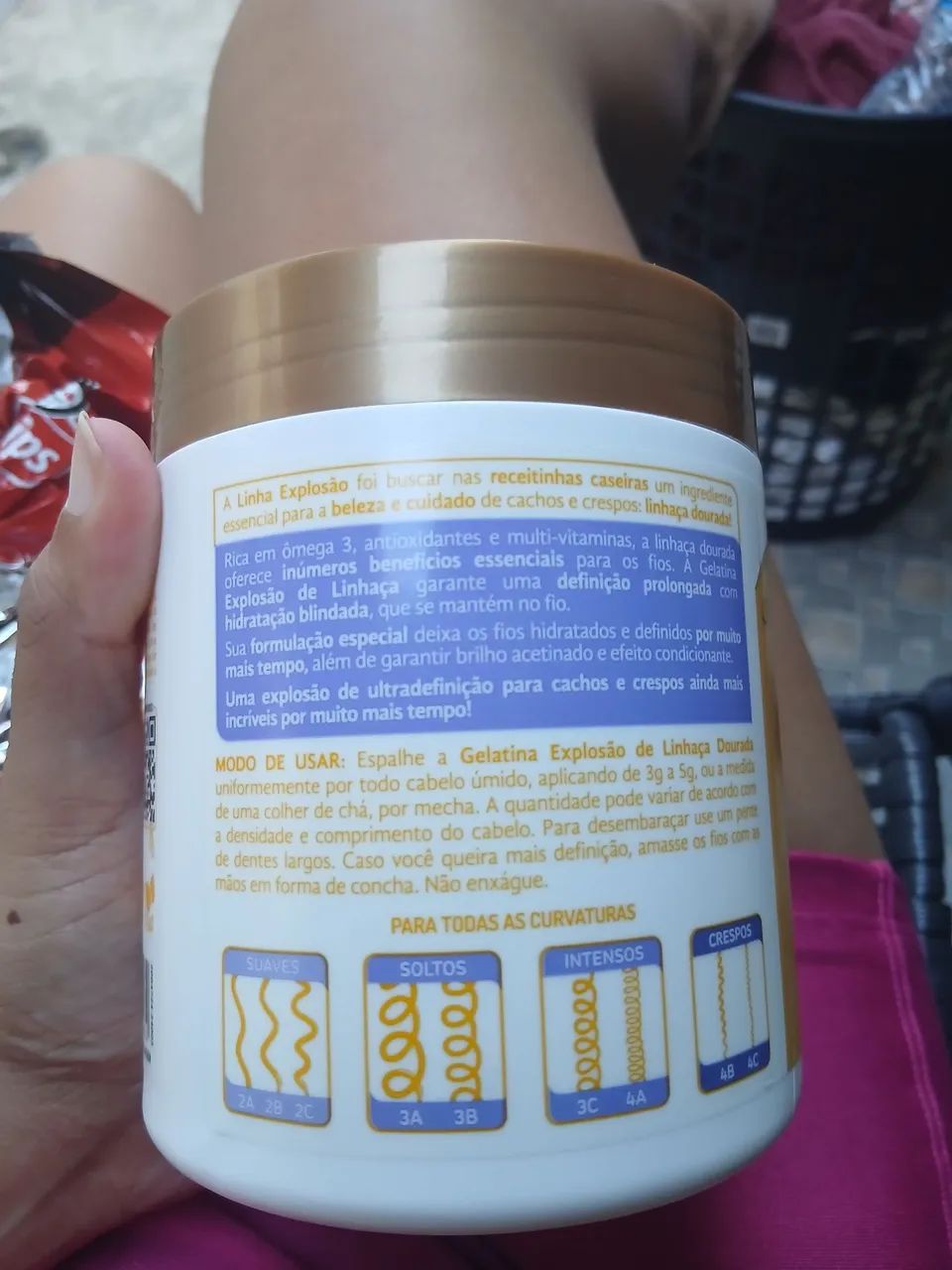 Gelatina da bn cachos explosao de linhaça - Foto 2