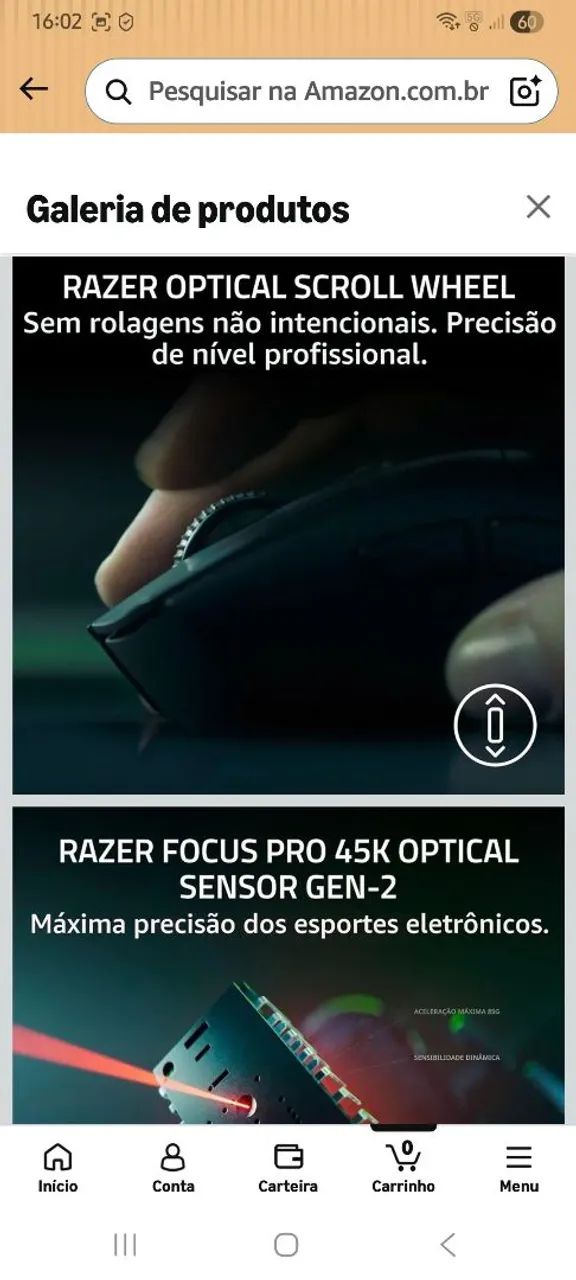 Mouse Razer Deathadder v4 PrO Lacrado - Foto 5