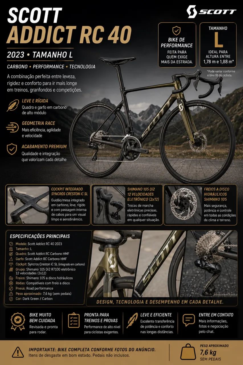 Scott Addict RC 40 L  - Creston iC SL