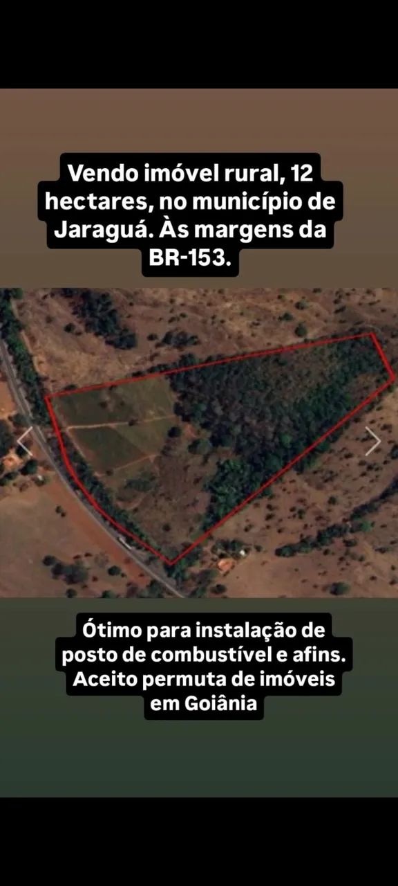 Área rural de 2,2 alqueires 