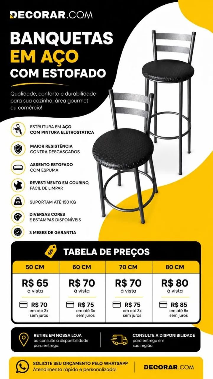 Bancos de aço - Foto 2