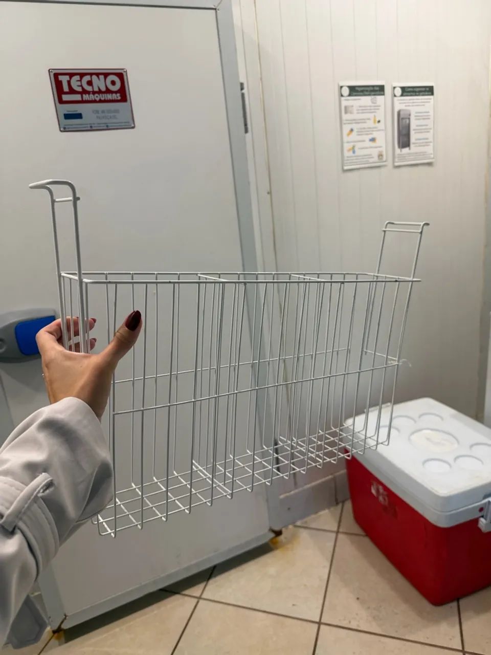 cesto organizador de metal para freezer horizontal  - Foto 2