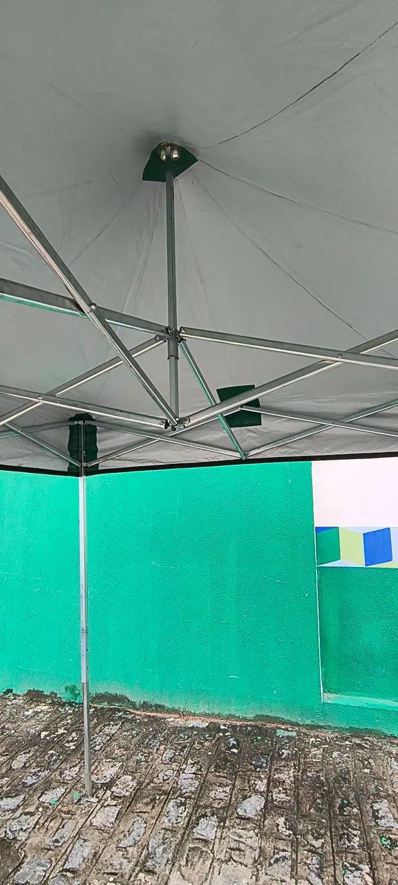 TENDA SANFONADA 2X2 FEITA COM METALON  - Foto 3