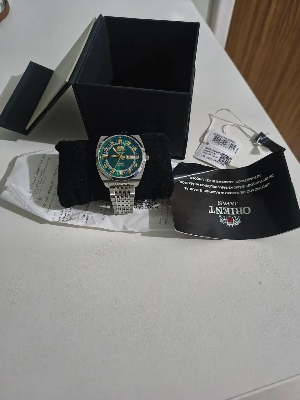 Relógio orient 3 star eritage automático, vidro safira  - Foto 3