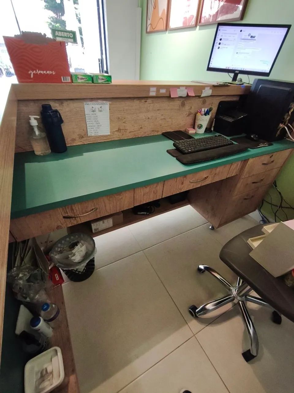 Balcão para recepção 462821591551856642