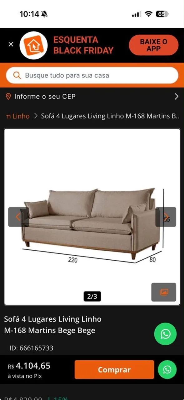 Vendo sofá - Urgente - Foto 2
