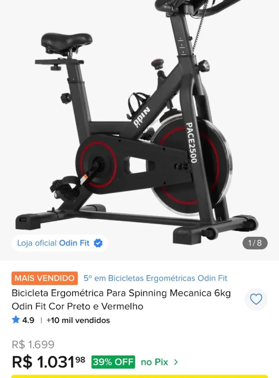 Bicicleta Ergométrica Odin Fit (Spinning) - Foto 3