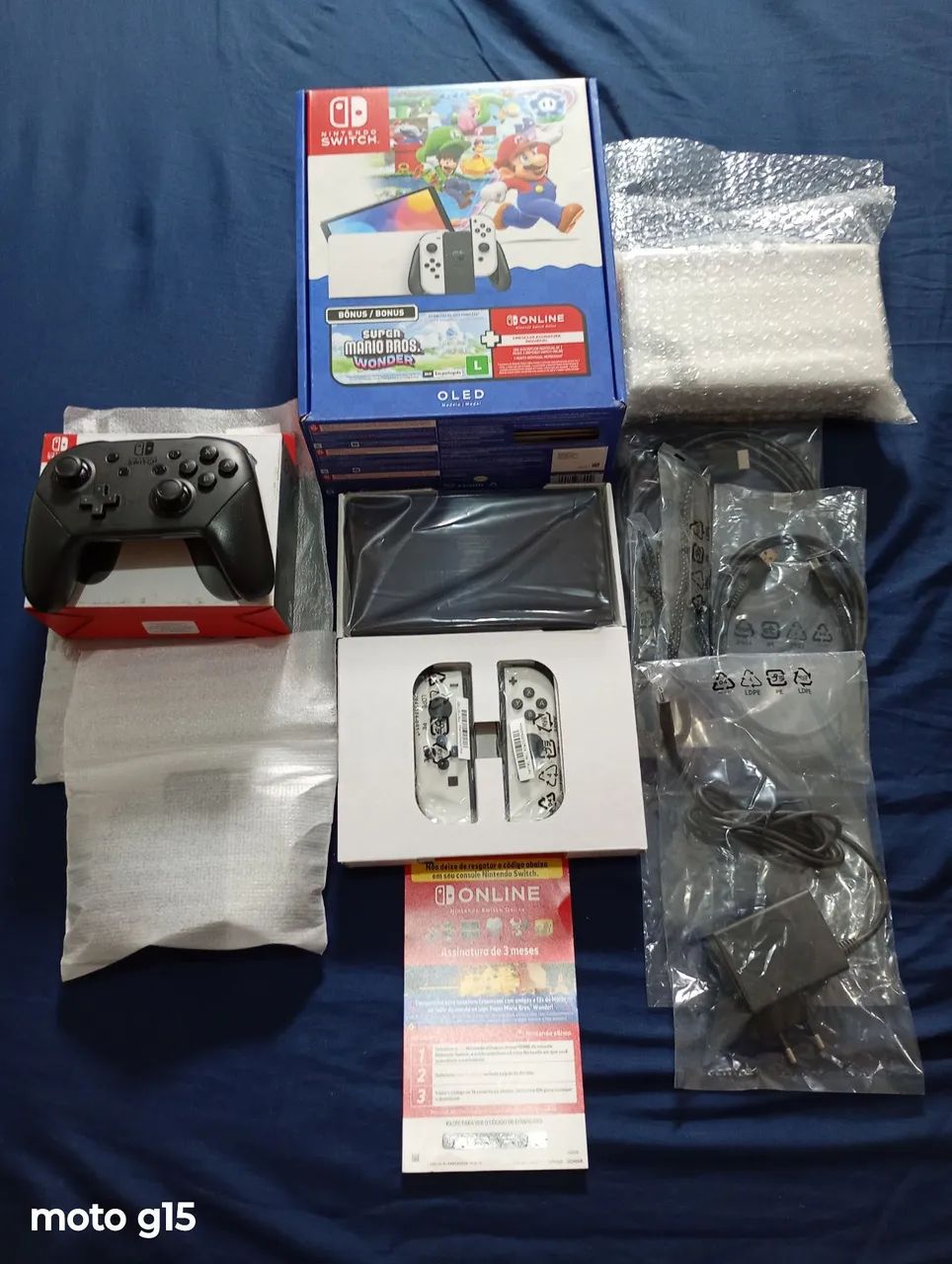 Nintendo Switch OLED Com Jogo e Controle Pro - Foto 4
