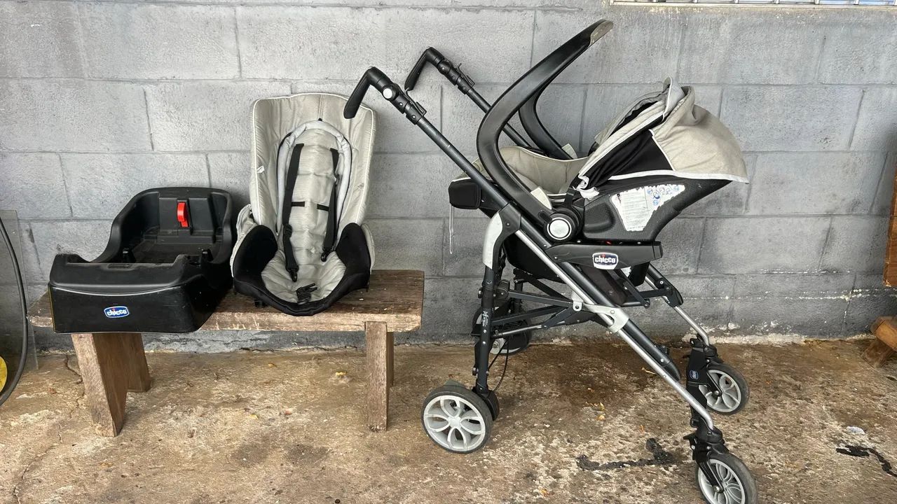 Kit Carrinho de bebê e bebêconforto CHICCO - Foto 2